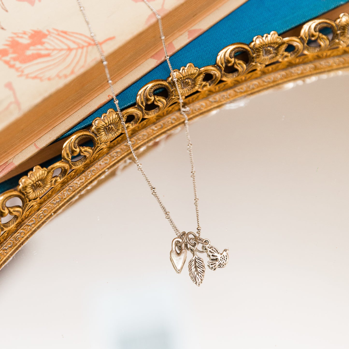 Heaven Inspired Loaves & Fishes Necklace - Silver