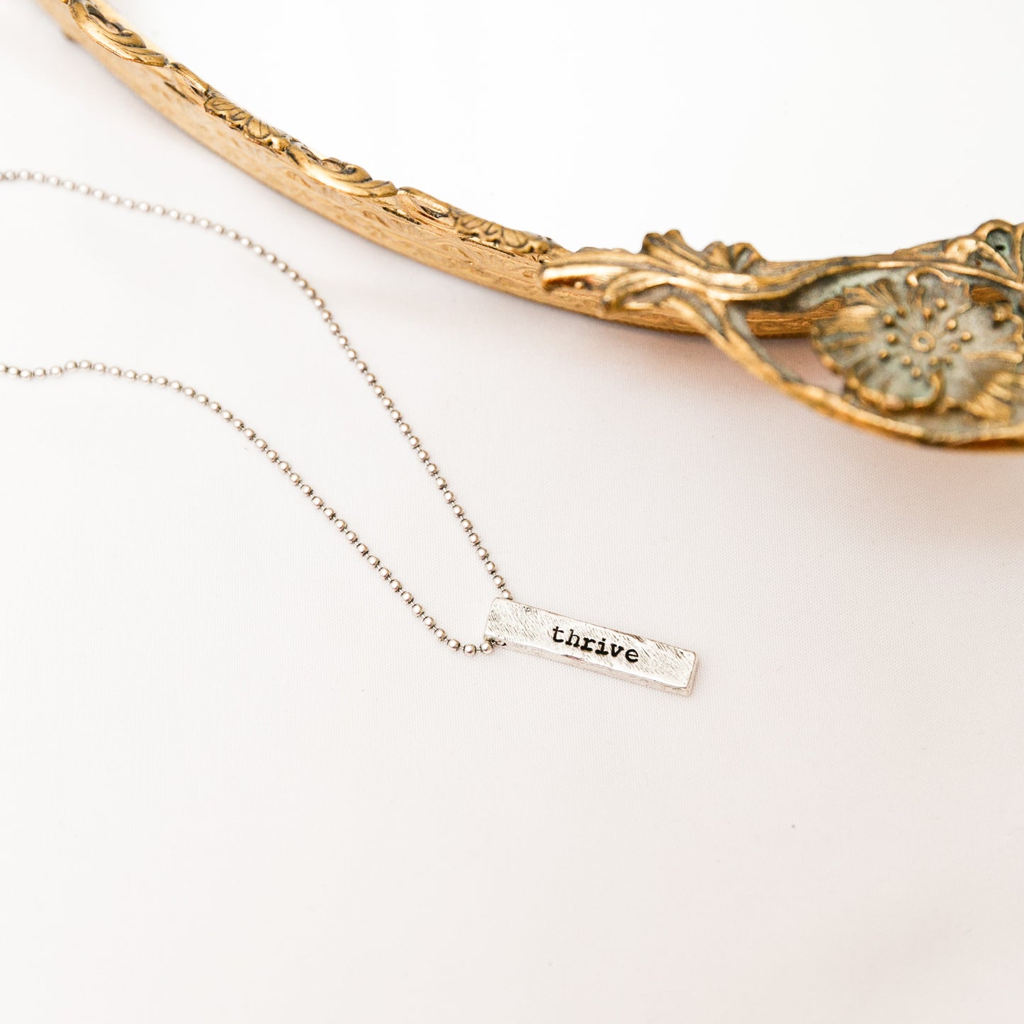 Heaven Inspired Cornerstone Necklace | Men's - Silver