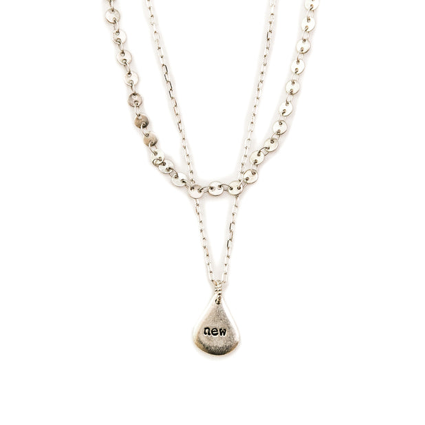 Lydia Layered Necklace - Silver