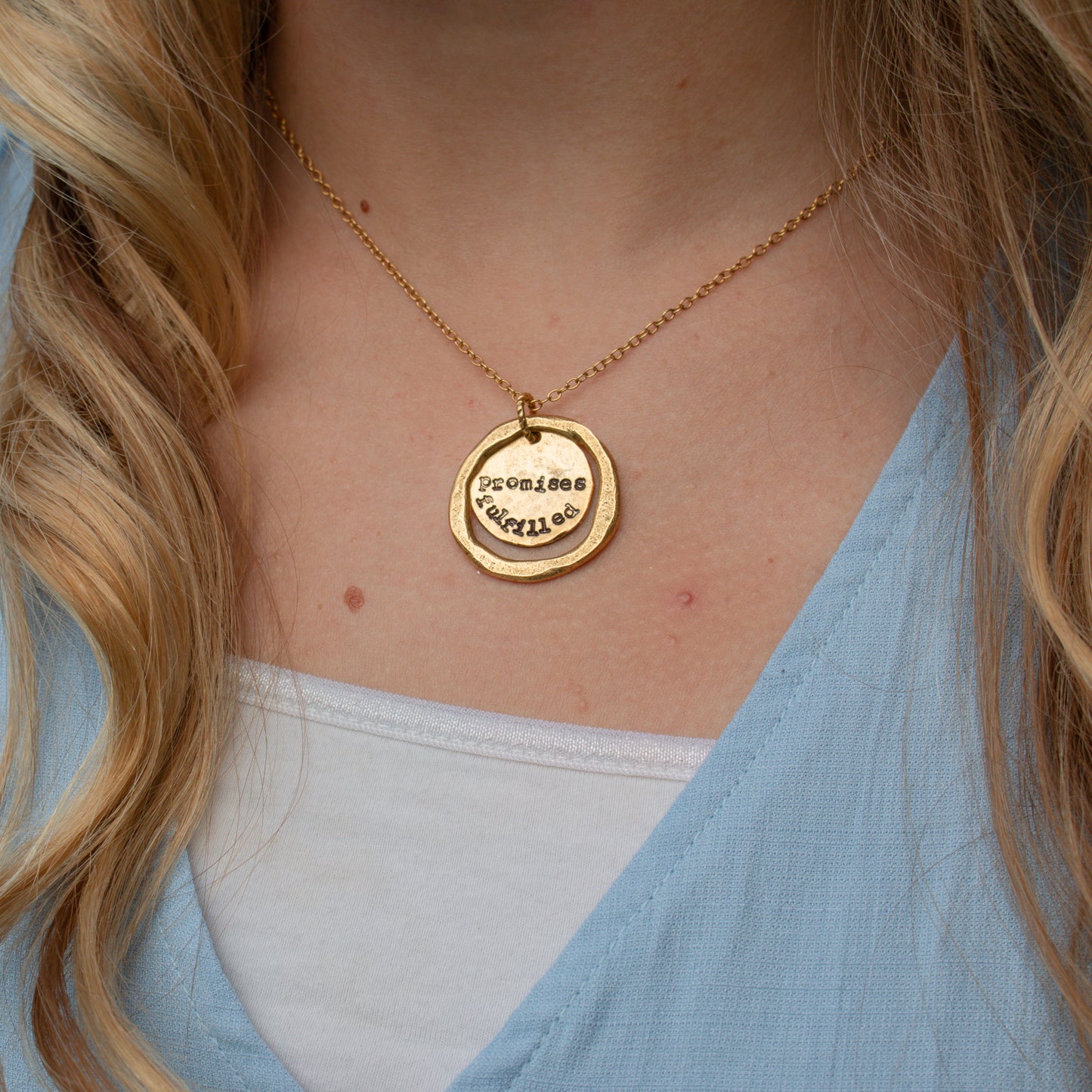 Promises Fulfilled Halo Necklace
