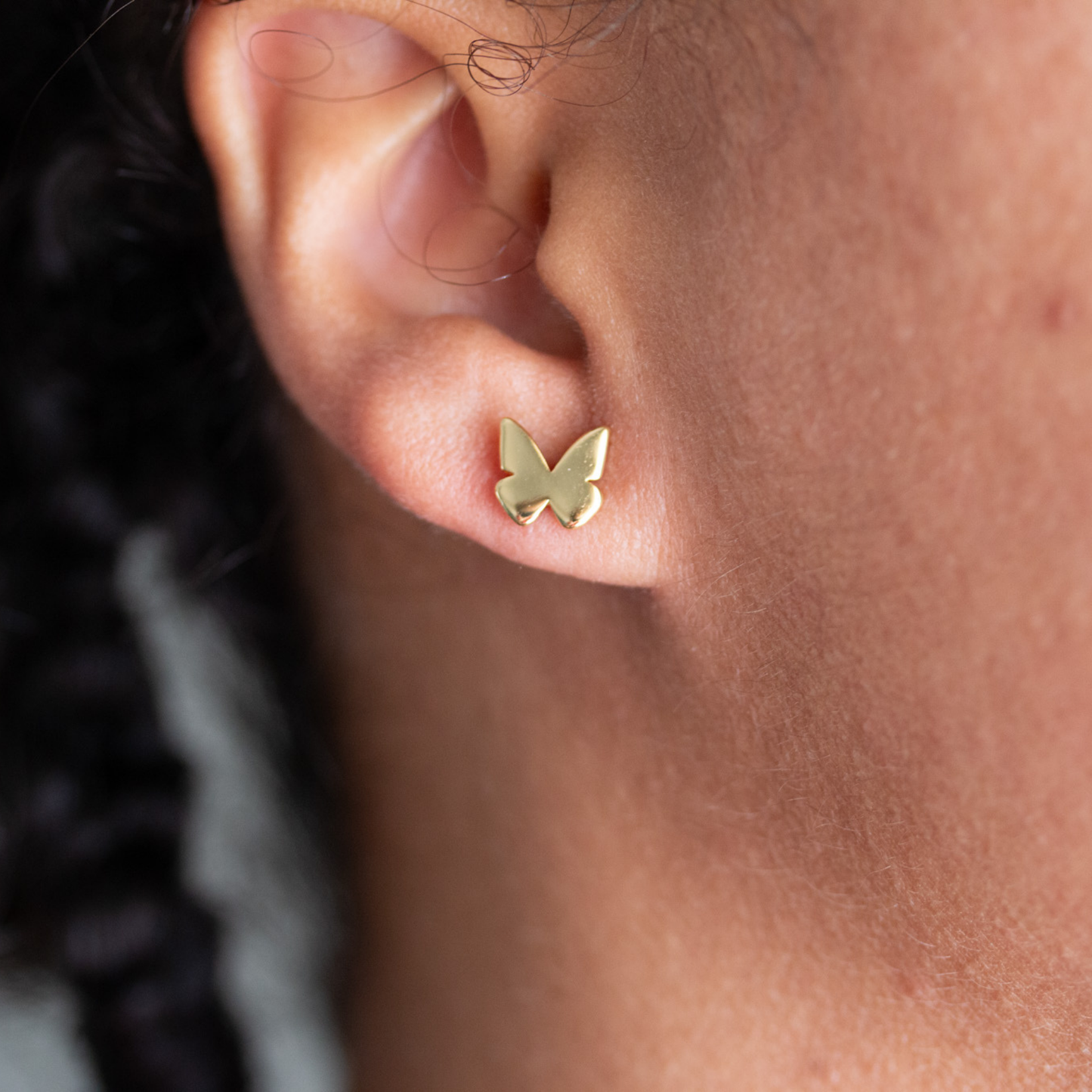 Heaven Inspired Stud Earrings - Gold