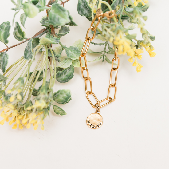 August "Believe" Bracelet