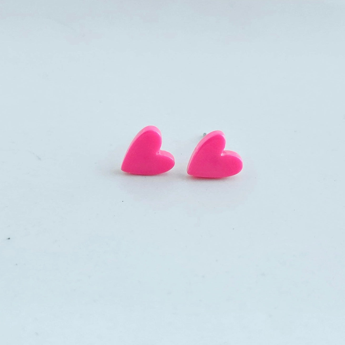 Purity & love heart earrings