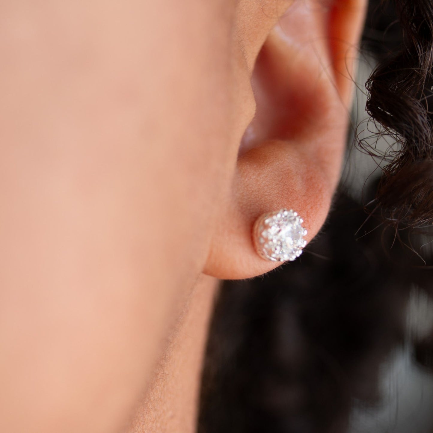 Heaven Inspired Stud Earrings - Sterling Silver
