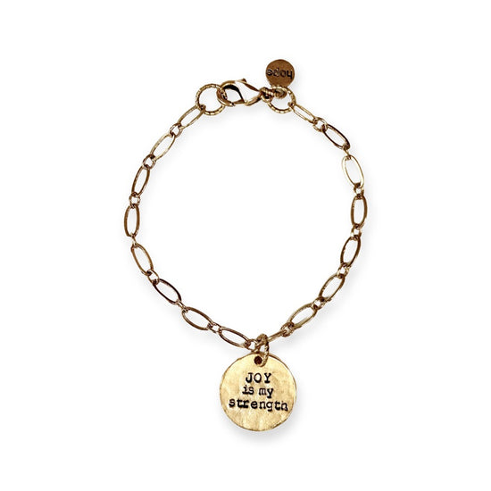 Joy Is My Strength Oval Bracelet