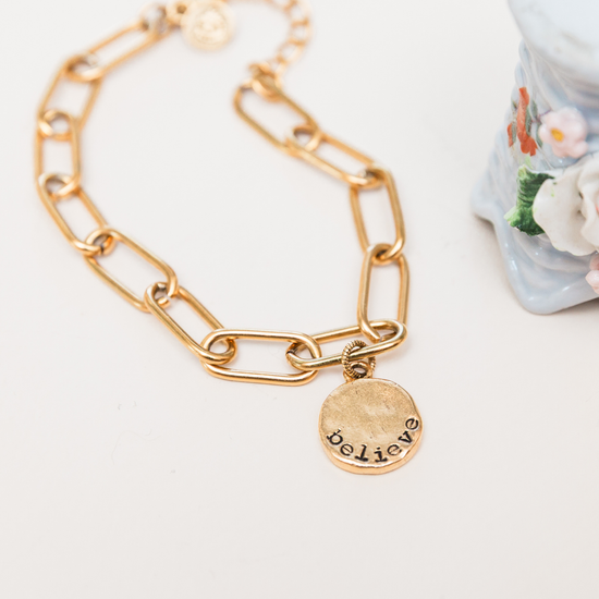August "Believe" Bracelet