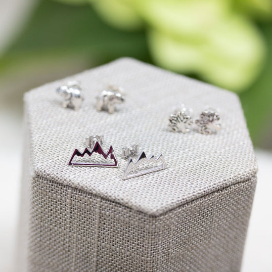 Heaven Inspired Stud Earrings - Sterling Silver