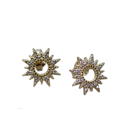 Heaven Inspired Stud Earrings - Gold