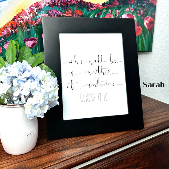 Hand-Lettered Scripture Prints