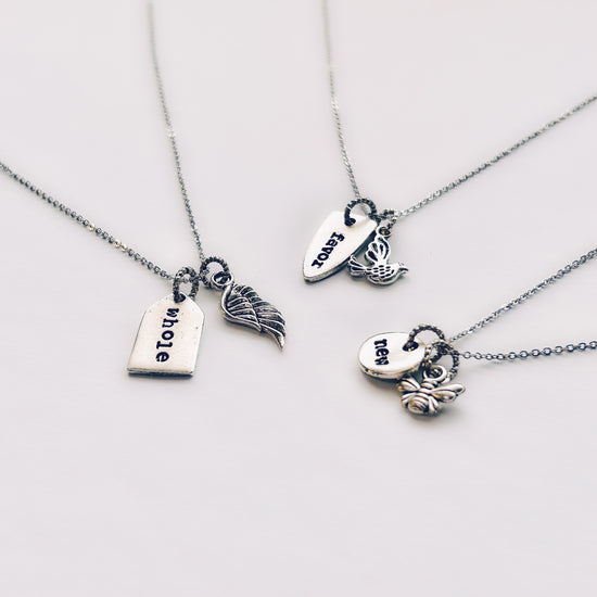 Heaven Inspired Soco Necklace - Silver