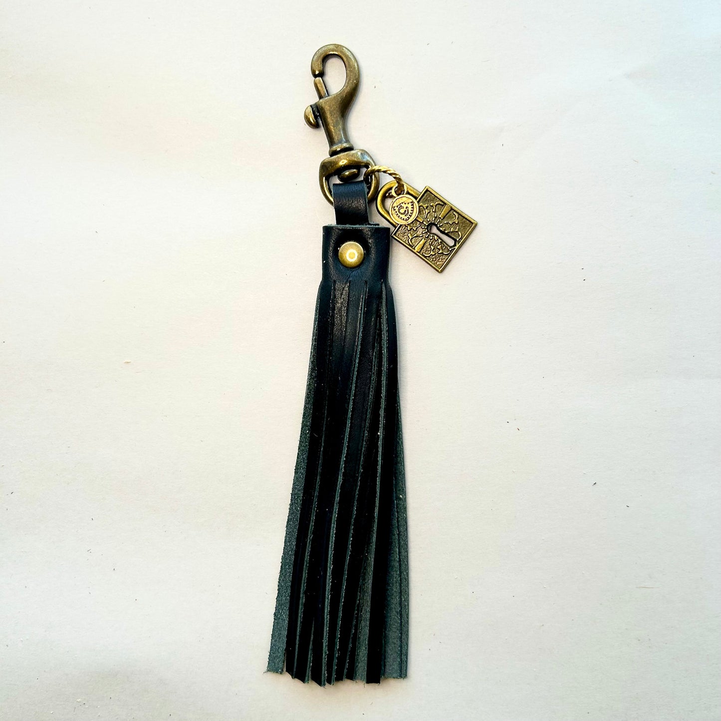 Heaven Inspired Leather Tassel Keychain