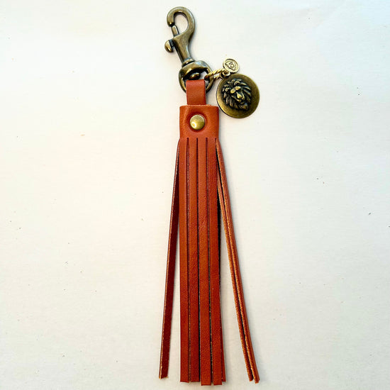 Heaven Inspired Leather Tassel Keychain