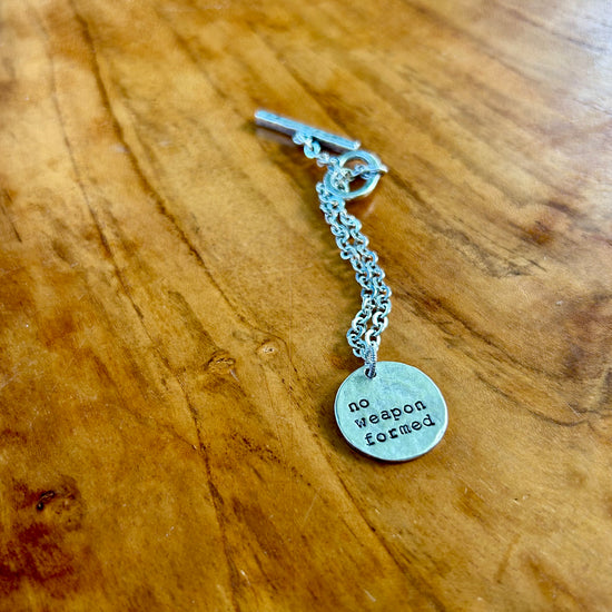 No Weapon Formed: Toggle Clasp Bracelet