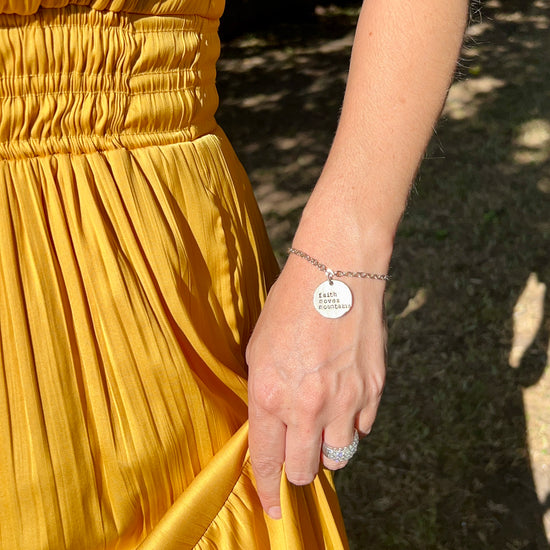 Faith Moves Mountains: Toggle Clasp Bracelet