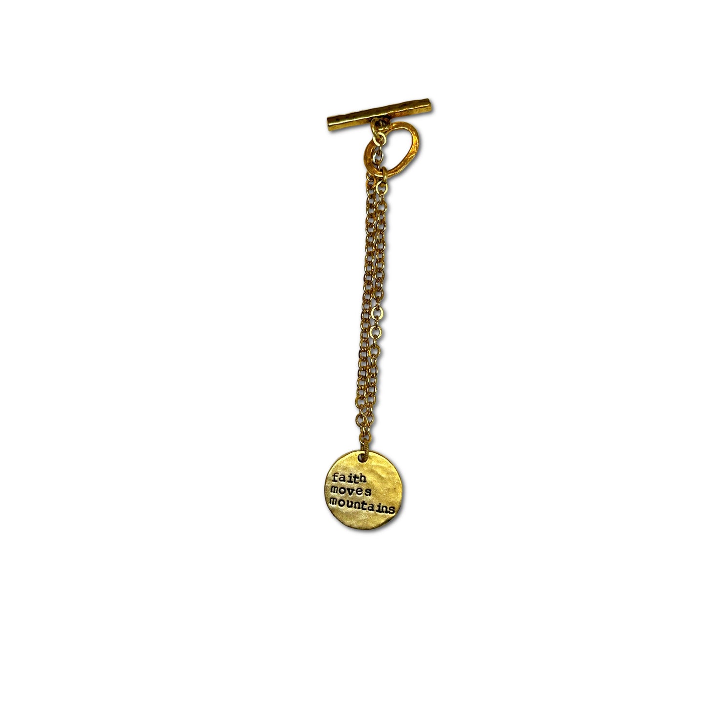 Faith Moves Mountains: Toggle Clasp Bracelet