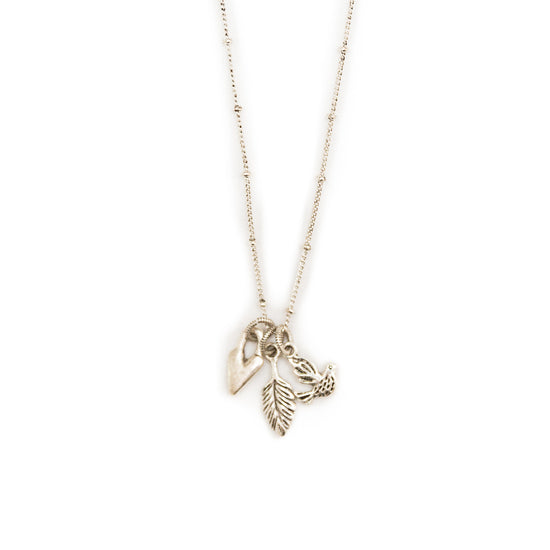 Heaven Inspired Loaves & Fishes Necklace - Silver