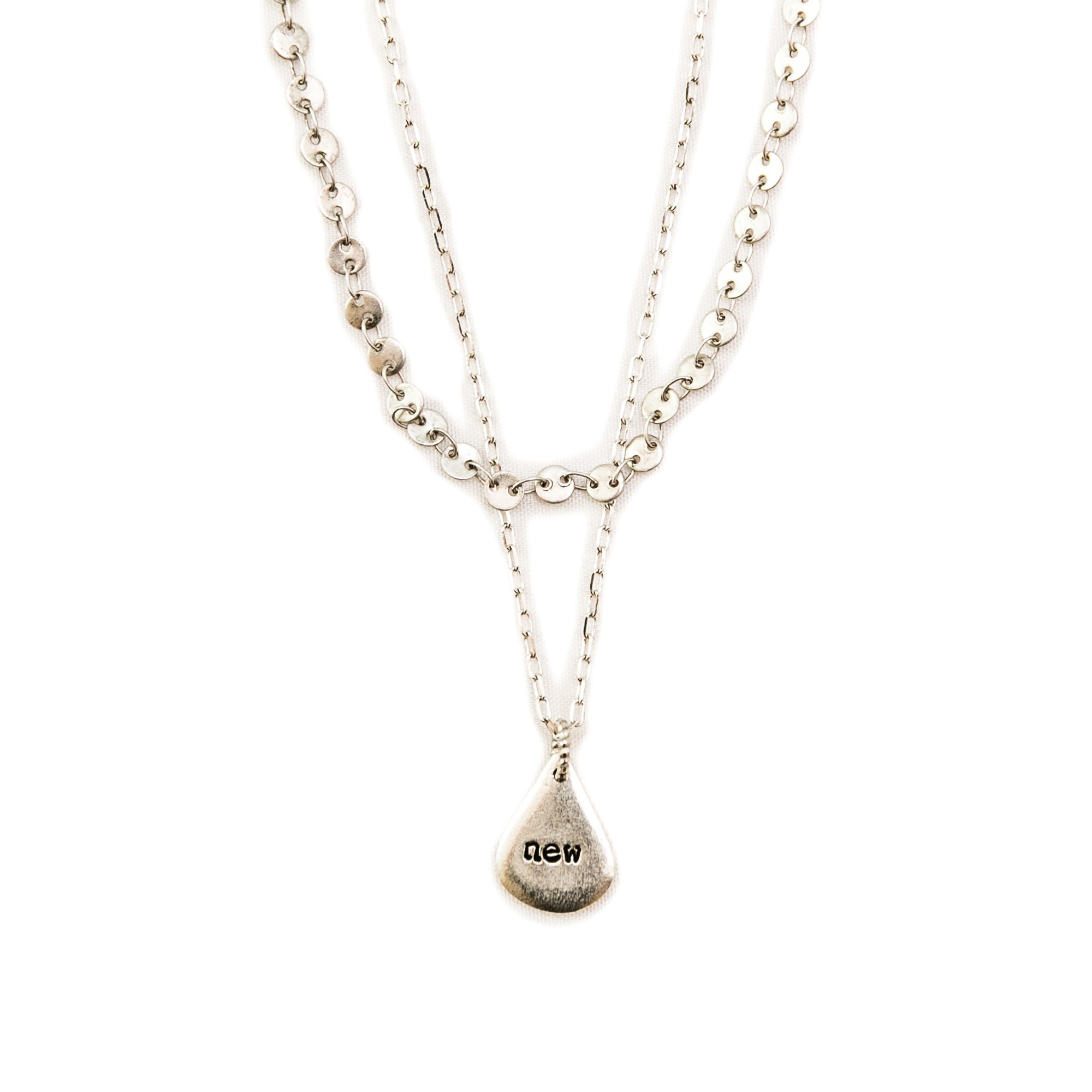Lydia Layered Necklace - Silver – The Crowning Jewels
