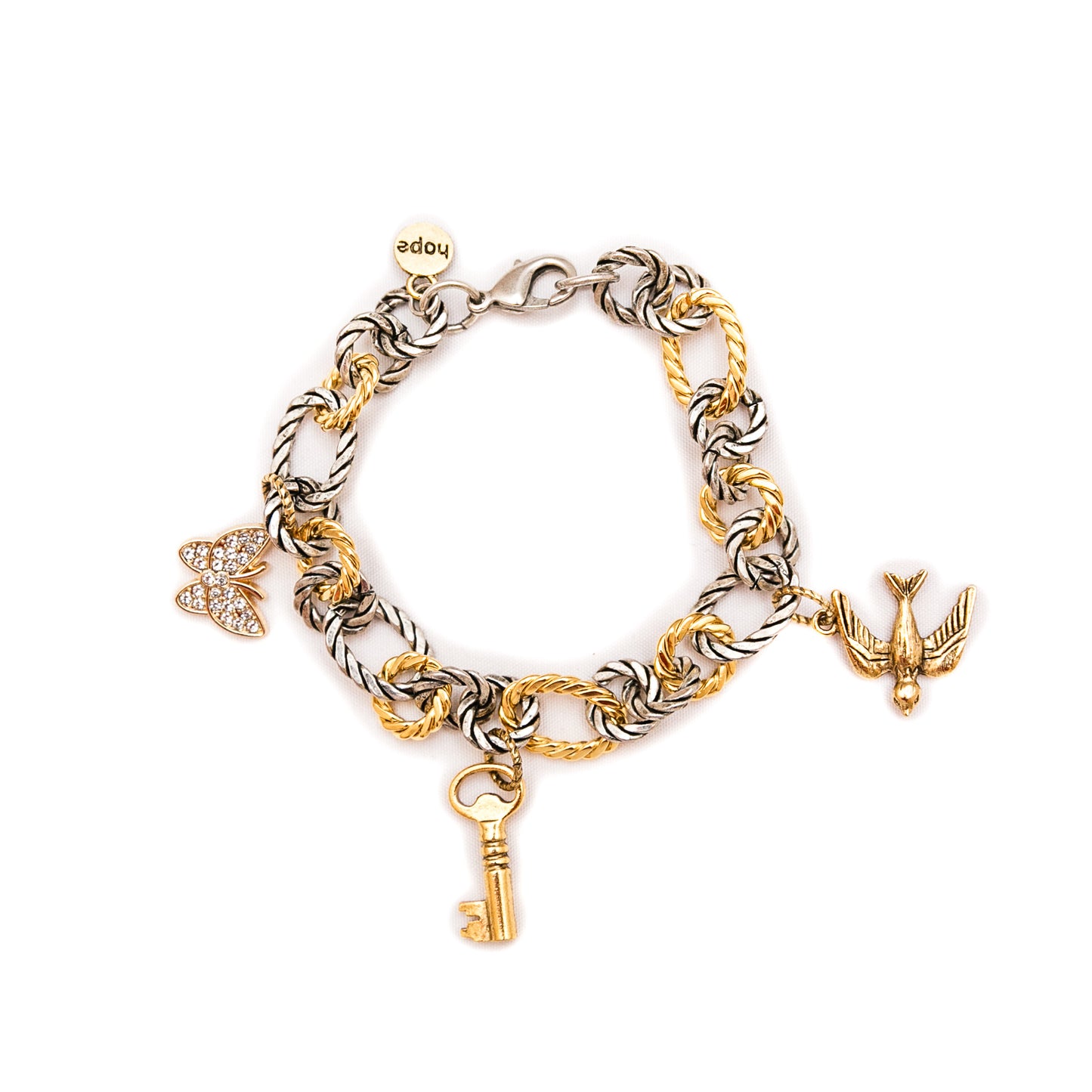 Heaven Inspired Rebekah Bracelet - Gold Charms