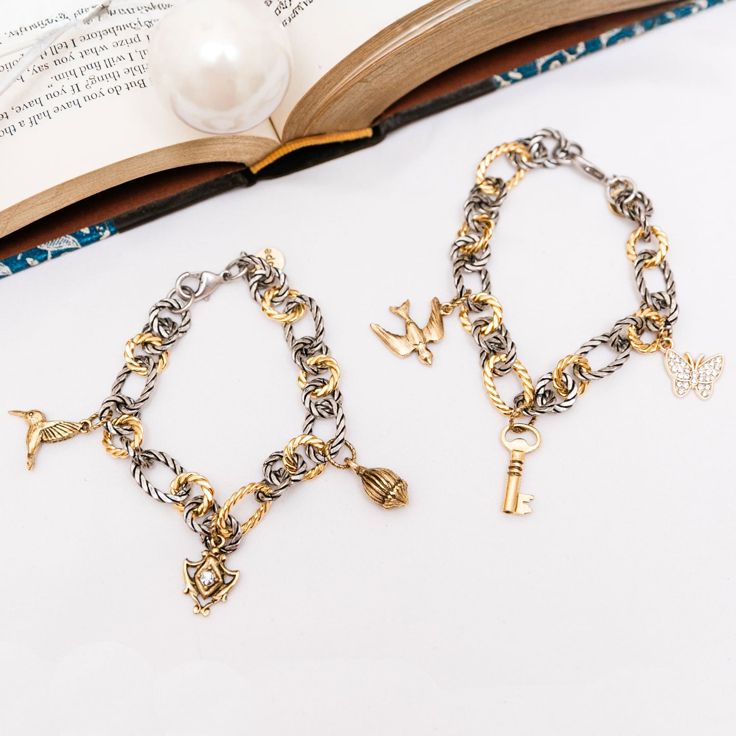 Heaven Inspired Rebekah Bracelet - Gold Charms