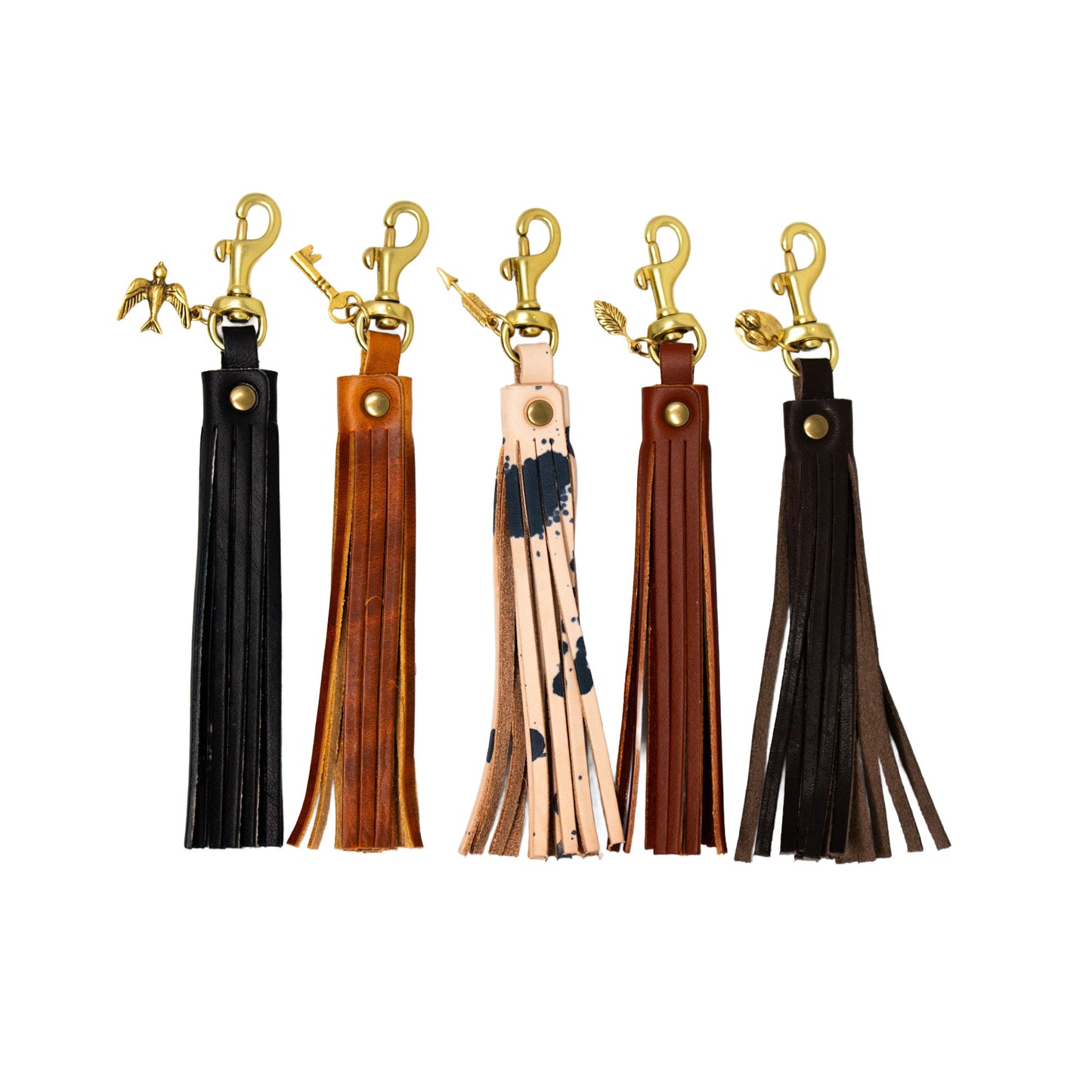 Heaven Inspired Leather Tassel Keychain