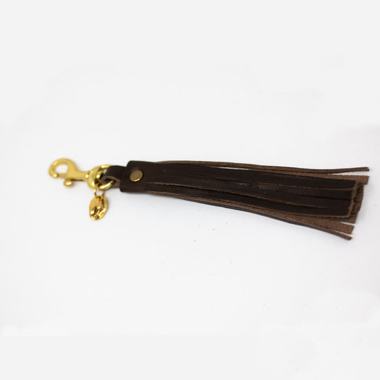 Heaven Inspired Leather Tassel Keychain