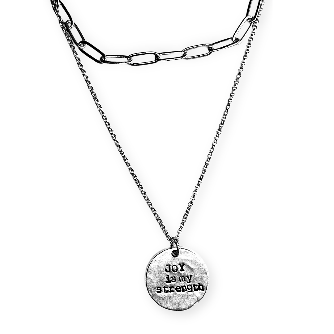 Joy Is My Strength Layered Necklace