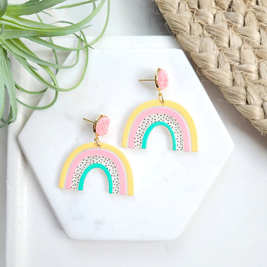 Load image into Gallery viewer, Promises Rainbow Earrings
