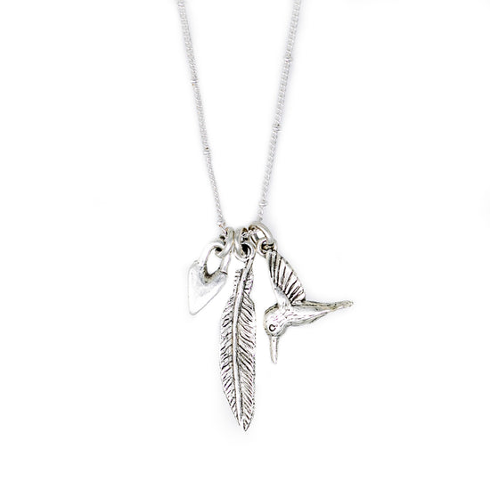 Heaven Inspired Carriers of Breakthrough Necklace - Silver
