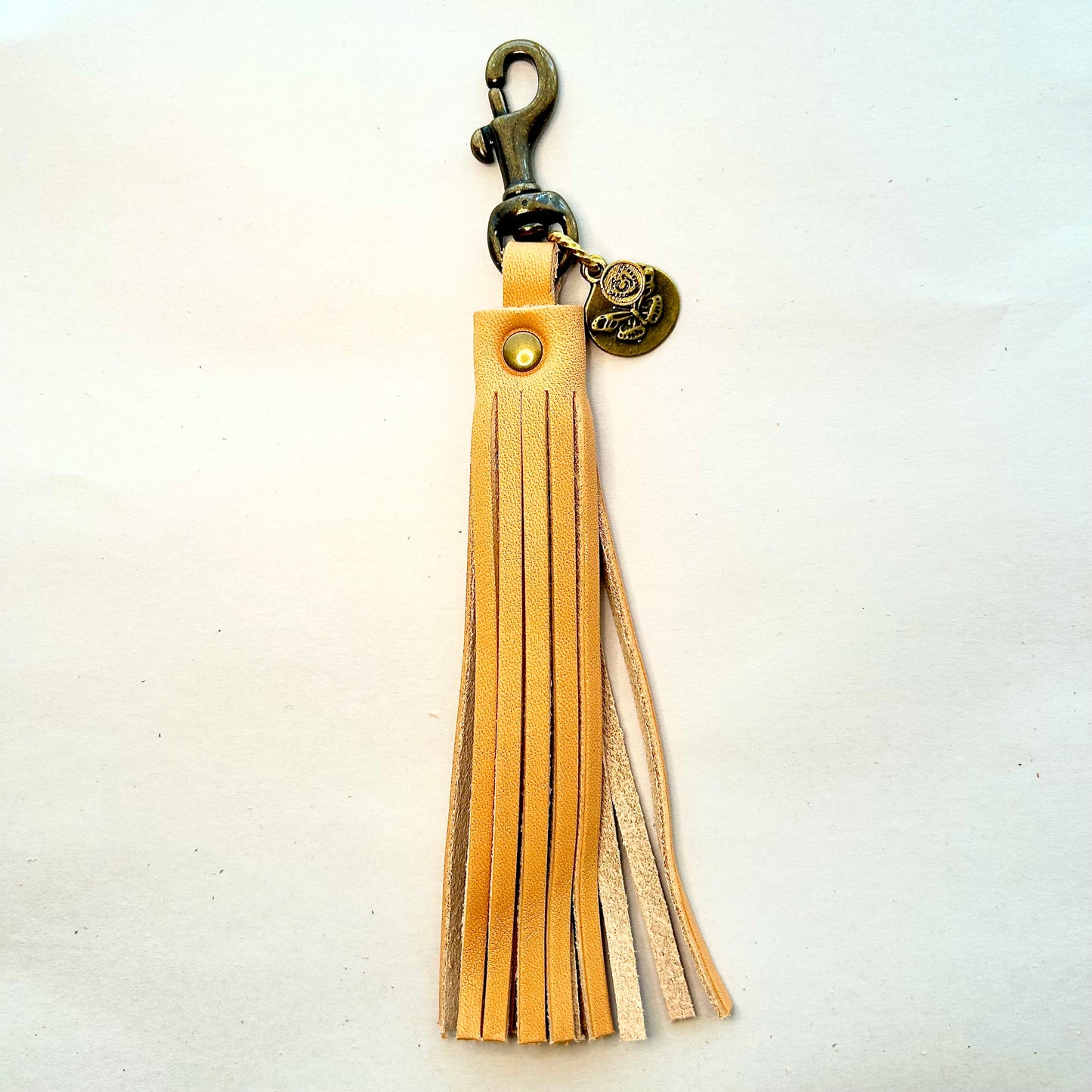 Heaven Inspired Leather Tassel Keychain