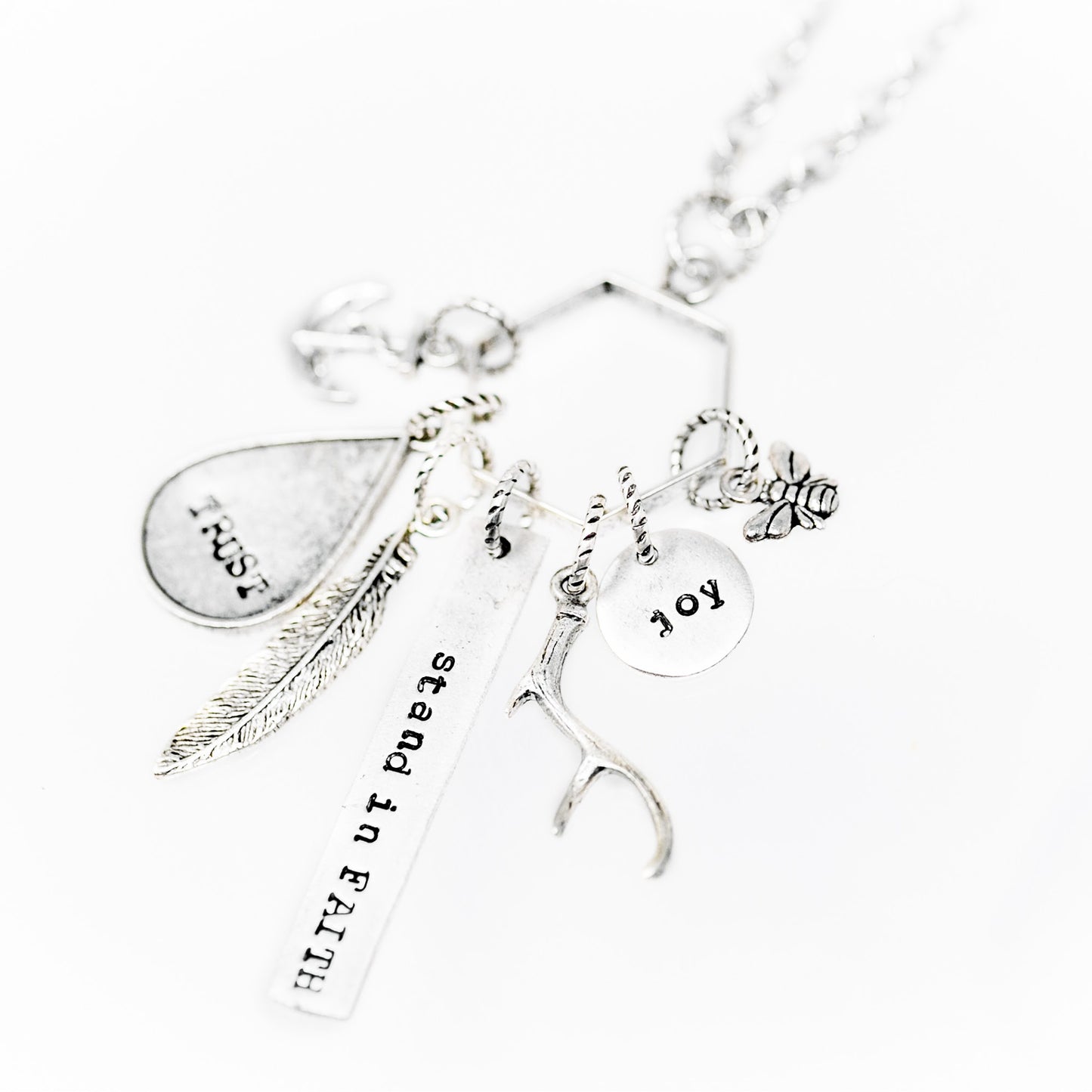 Load image into Gallery viewer, Heaven Inspired Massah Necklace - Silver
